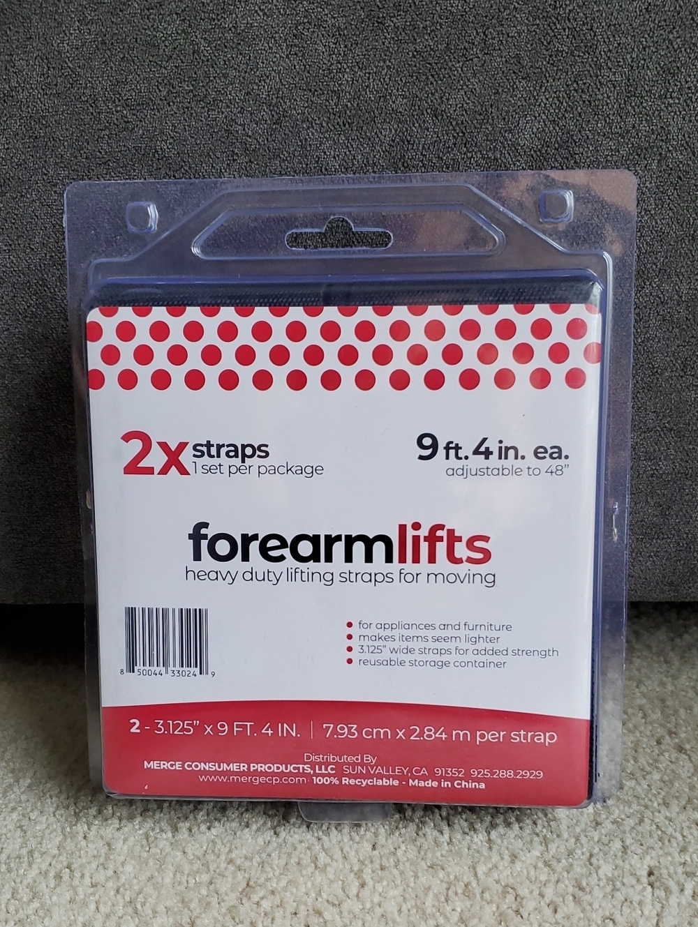 Forearmlifts Heavy Duty Lifting 2X Straps - Appliance Furniture